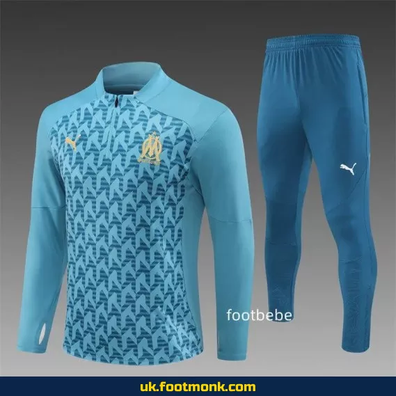 Marseille tracksuit 2024 2025 blue model.