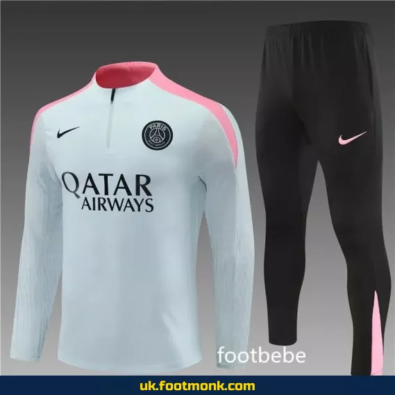 PSG tracksuit 2024 2025 light gray.