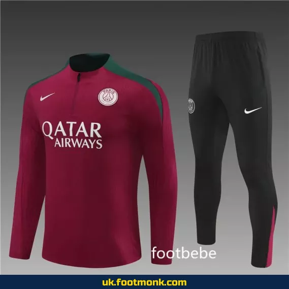 PSG tracksuit 2024 2025 red.