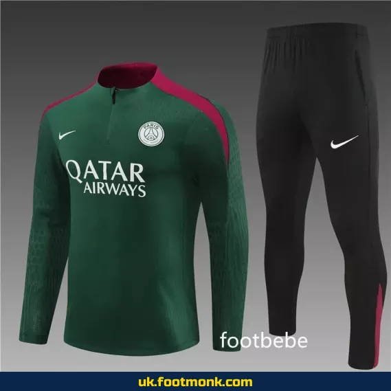 Dark green PSG tracksuit 2024-2025.