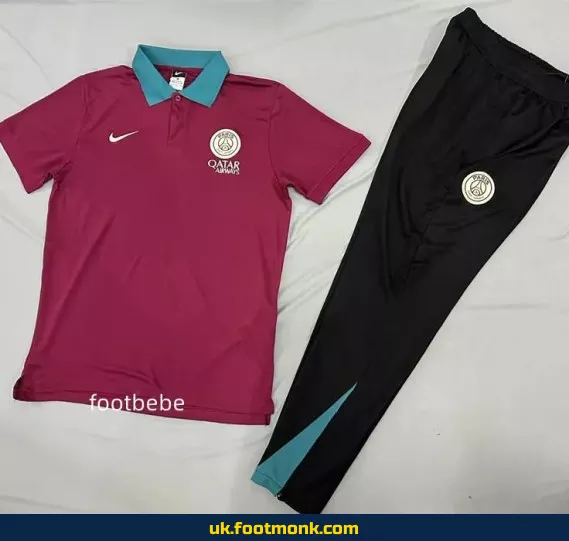 PSG tracksuit 2025 2026 red polo.