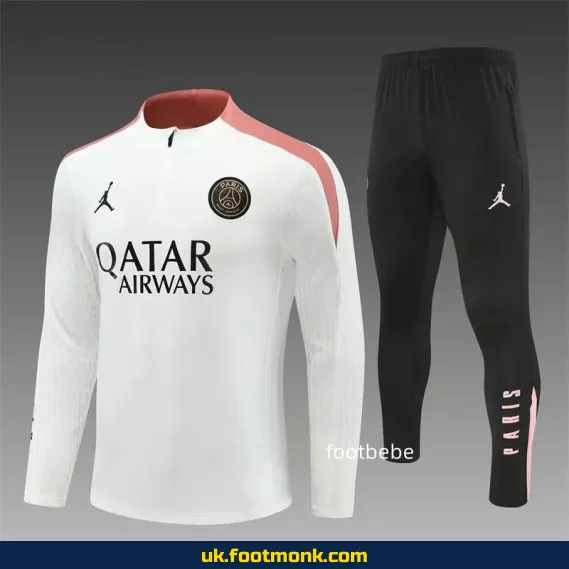 PSG Jordan Tracksuit 2024 2025 White Pink