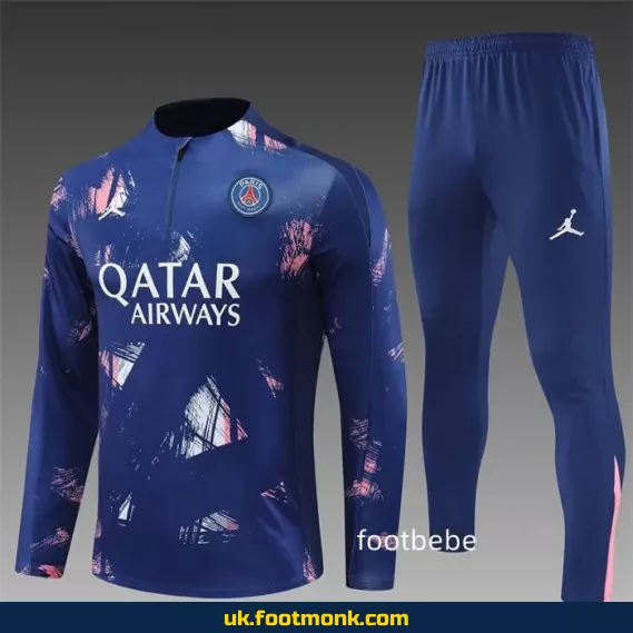 PSG Jordan tracksuit 2024-2025 camouflage blue.
