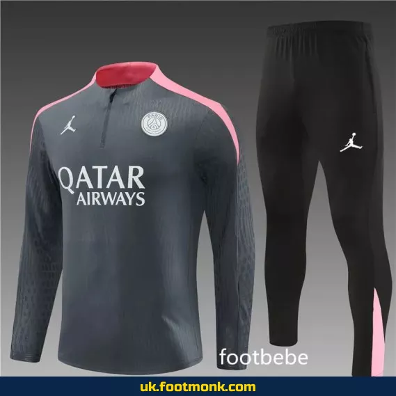 PSG Jordan tracksuit 2024 2025 dark gray.