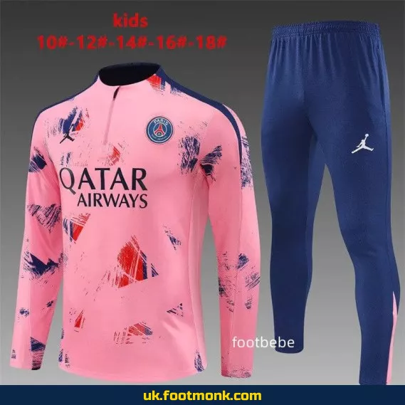 PSG Jordan tracksuit kids 2024 2025 pink camouflage.