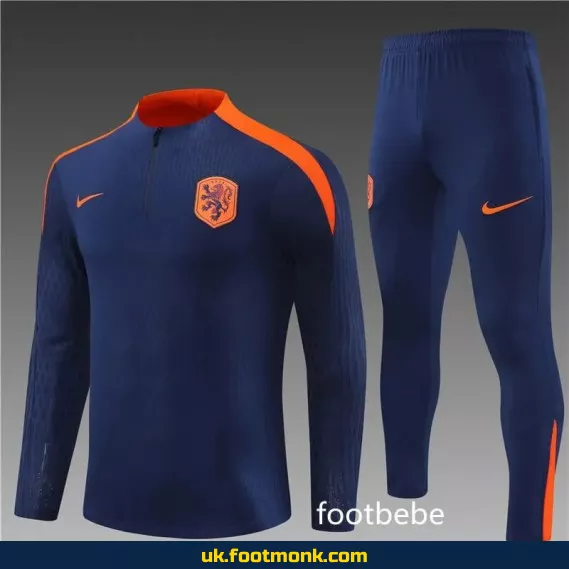 Royal blue Netherlands tracksuit 2024 2025.