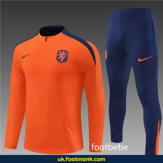 Netherlands tracksuit 2024 2025 orange.