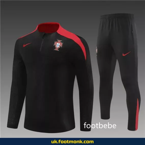Portugal tracksuit 2024 2025 black.