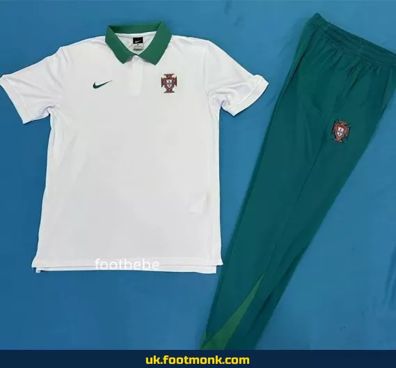Portugal 2025 White Polo Tracksuit.