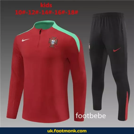 Portugal tracksuit kids 2024 2025 red.