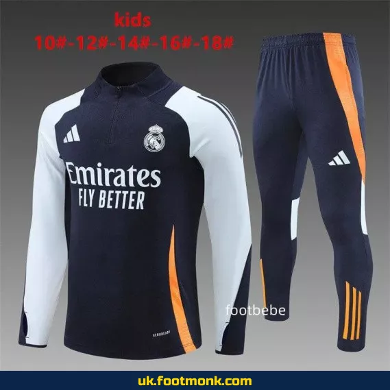 Real Madrid children's tracksuit 2024-2025 royal blue.