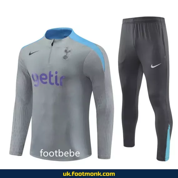 Tottenham tracksuit 2024 2025 light gray.