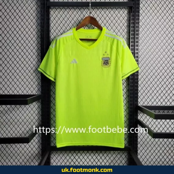 Argentina 3-star goalkeeper green jersey 2022 2023.